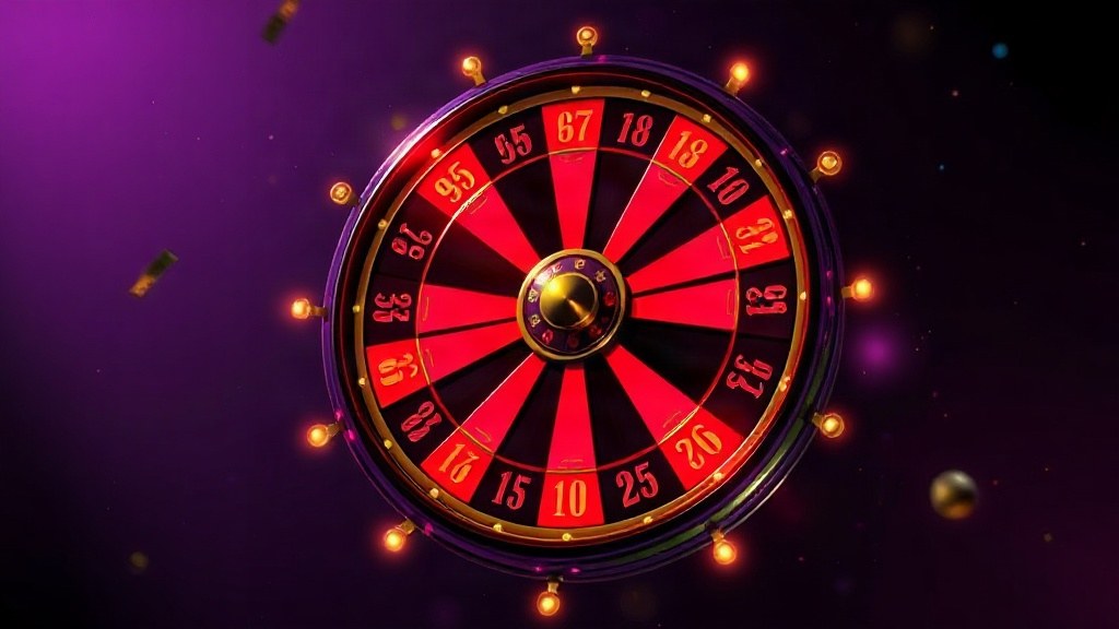 Colorful spinning fortune wheel